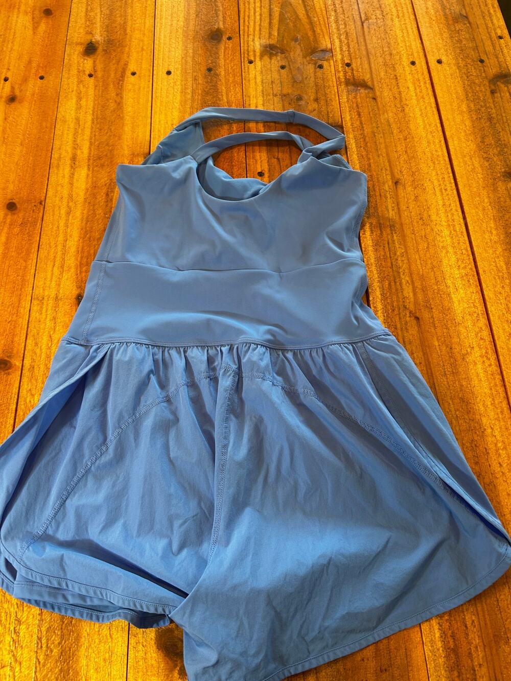 Athletic Romper Built In Compression Shorts Phone Pocket Coral EUC